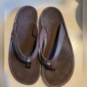 Olukai Brown Flip Flops